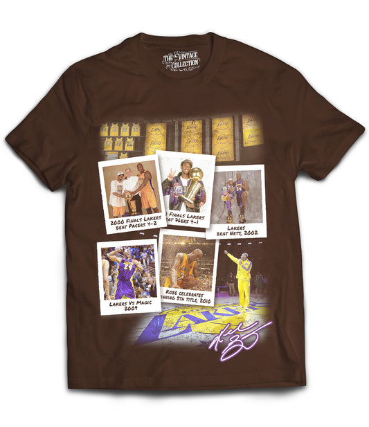 Mamba Tribute Vintage Shirt: Front/Back (Mocha)