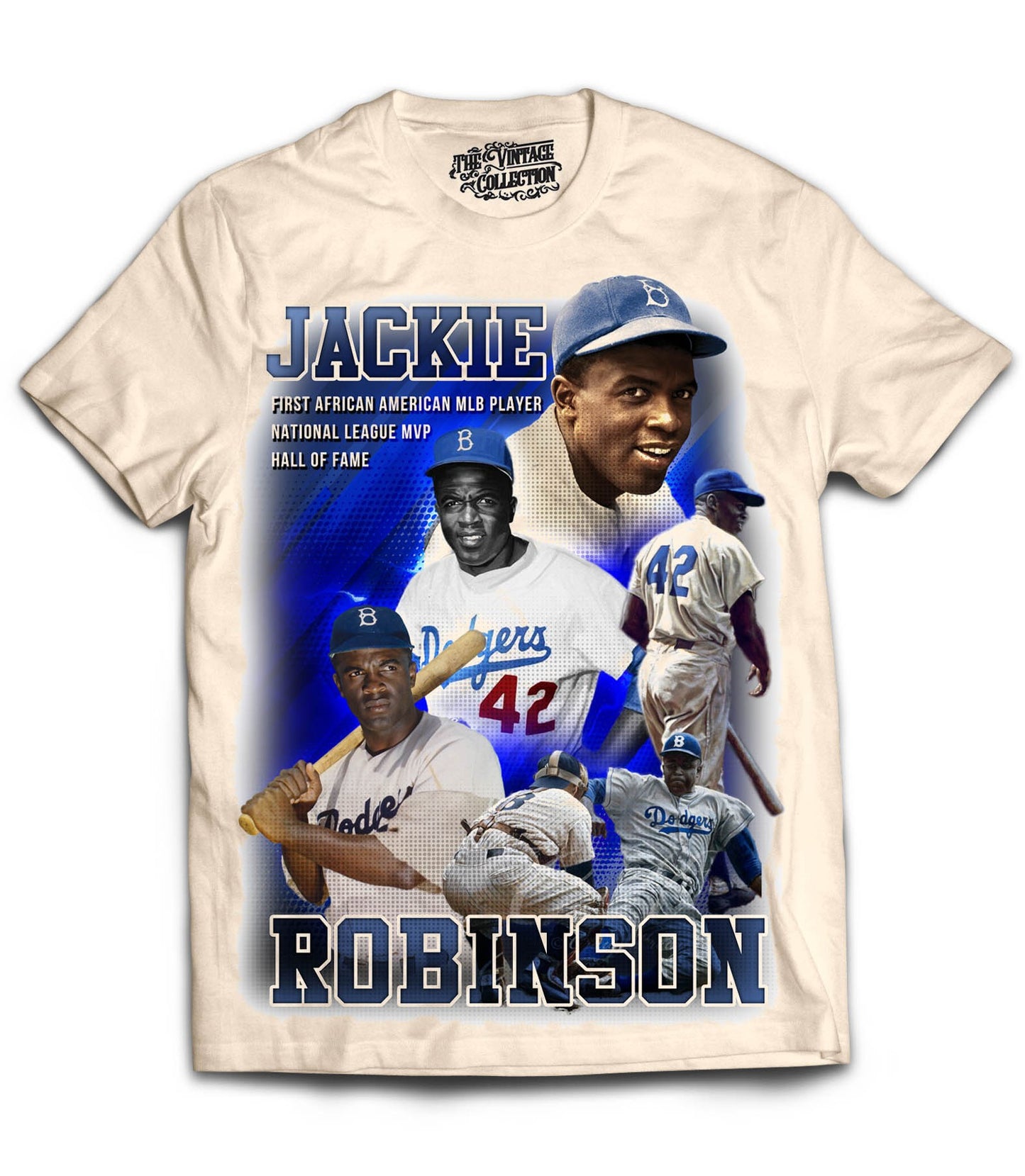 Jackie Robinson Tribute T-Shirt (CREAM)