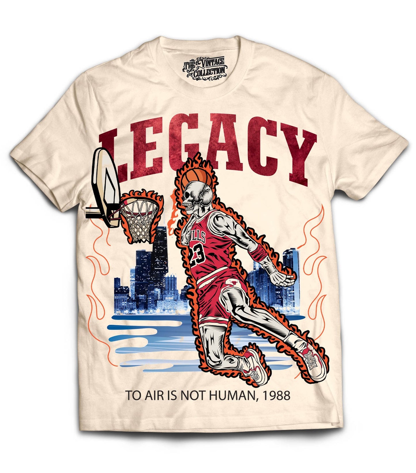 Legacy Dunk T-Shirt *Skull Edition* (CREAM)