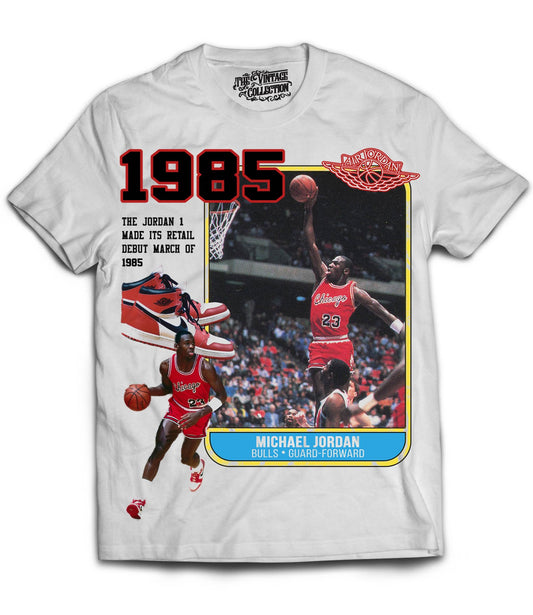 GOAT 1985 Card Tribute T-Shirt *LIMITED EDITION* (WHITE)