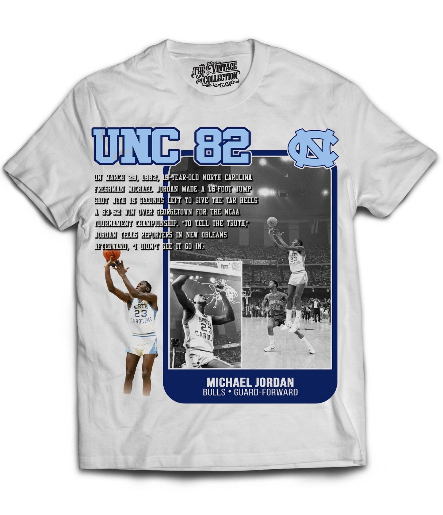 UNC 82 GOAT Tribute T-Shirt (WHITE)