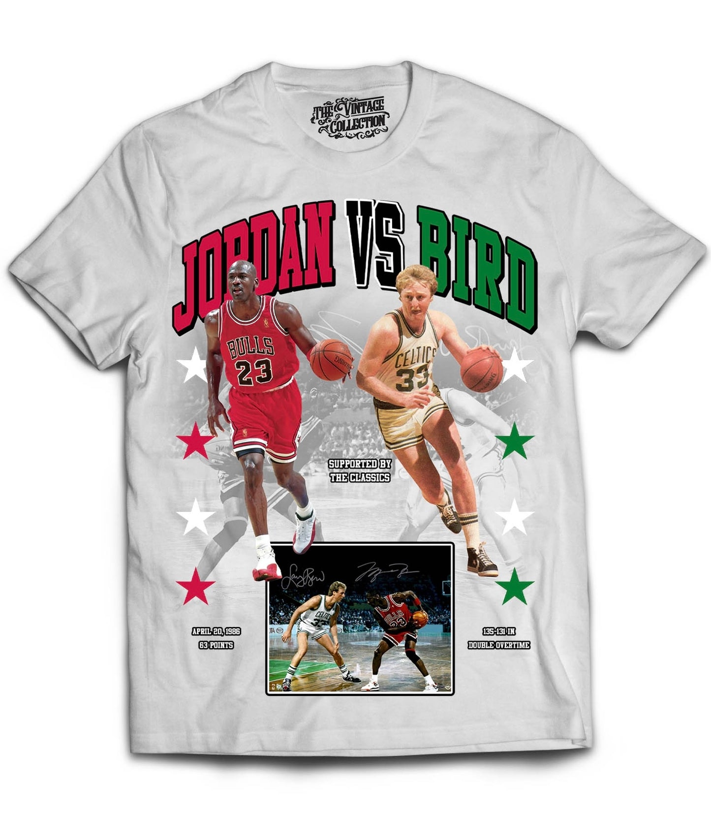 Jordan vs Bird Tribute T-Shirt (WHITE)