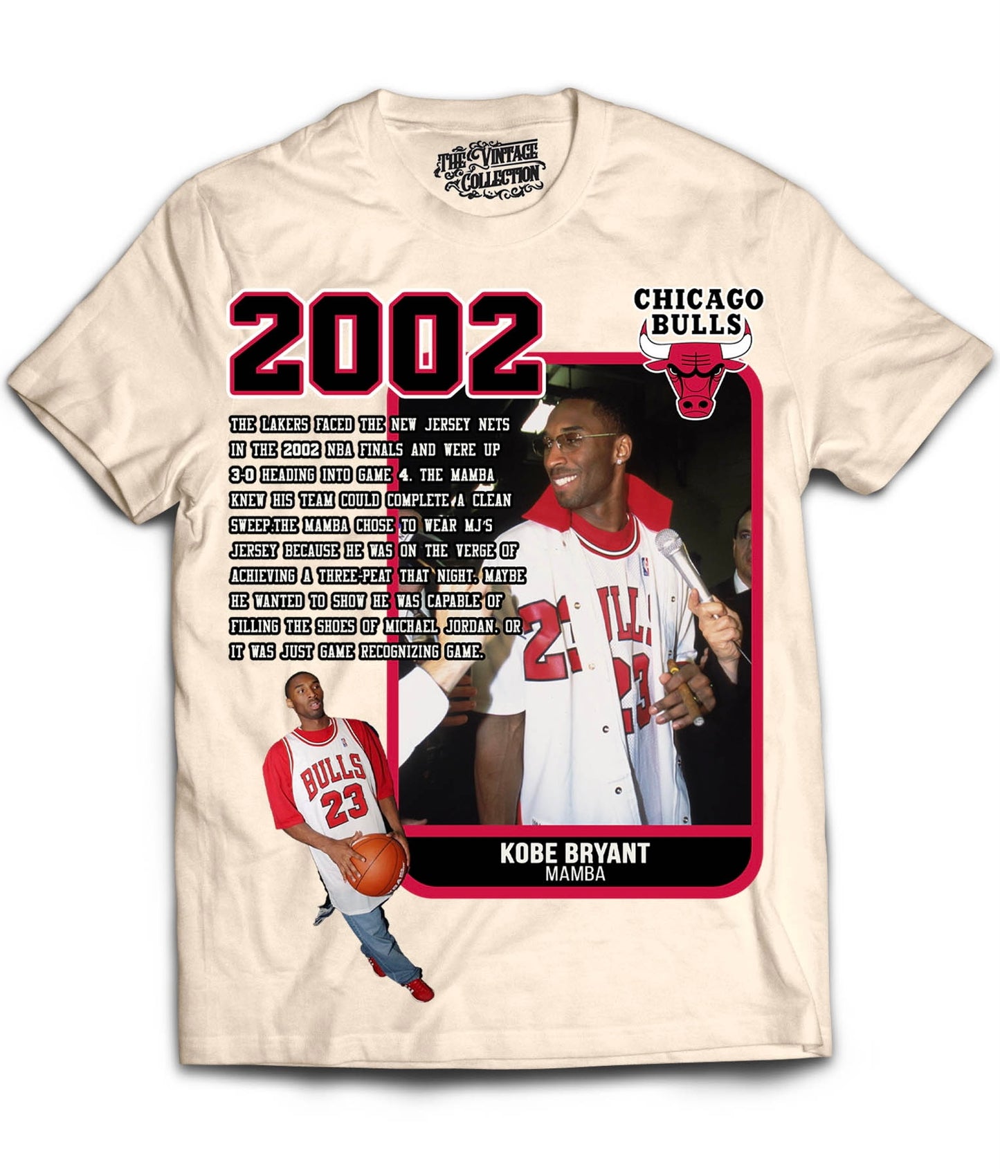 2002 Mamba Bulls Card T-Shirt (CREAM)