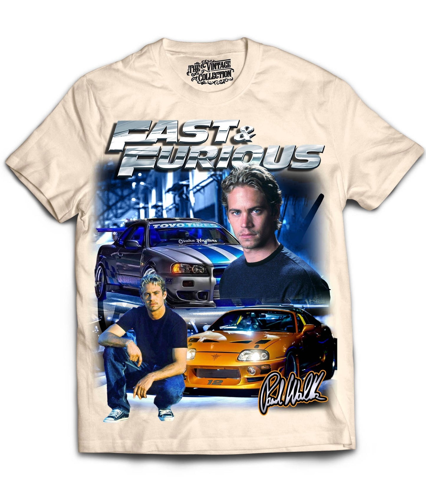 Fast & Furious Tribute T-Shirt (CREAM)